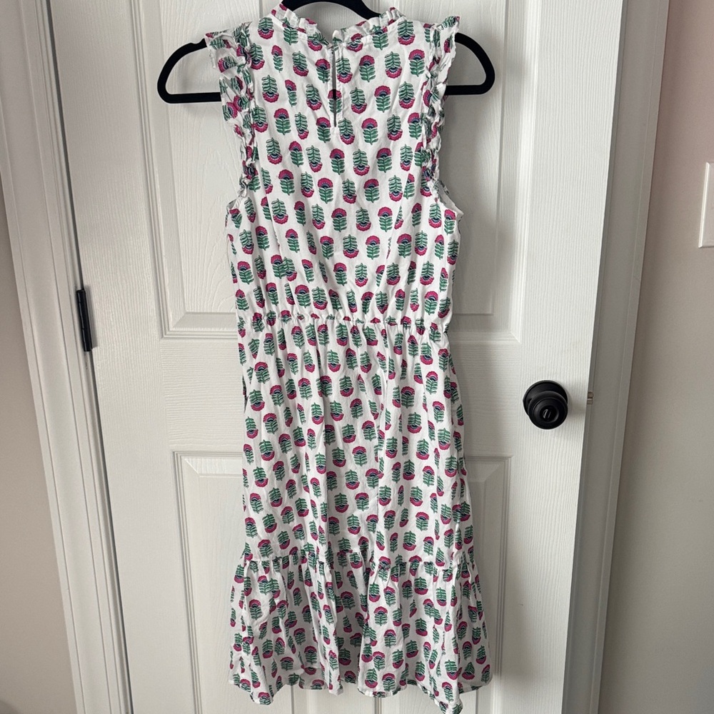 JCrew White and Pink Dress - Picture 4 of 4